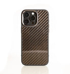 orange reflective carbon fiber phone case 